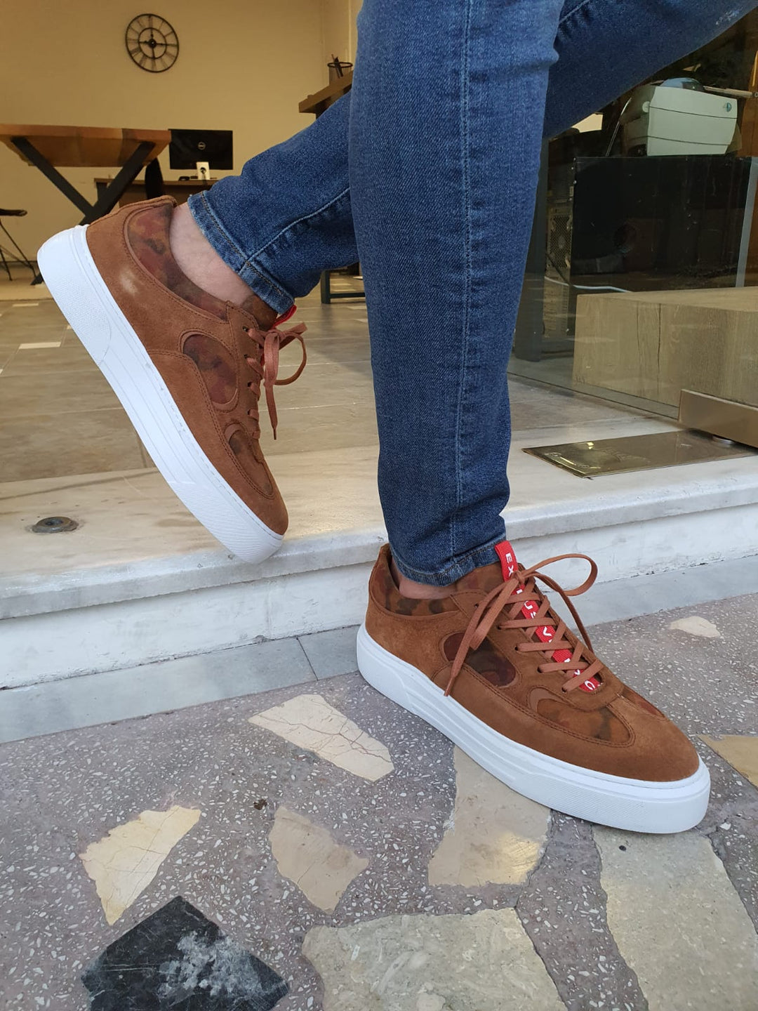 Blake Special Edition Suede Brown Sneakers - MENSTYLEWITH