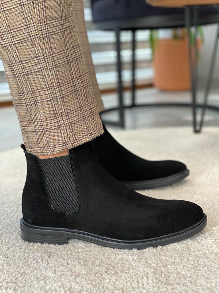Clover Eva Sole Suede Chelsea Boots - MENSTYLEWITH
