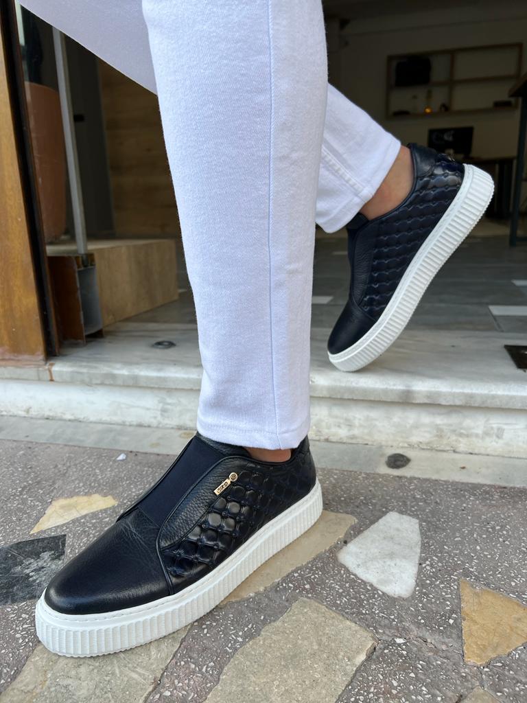 Lars Special Designed Blue Sneakers - MENSTYLEWITH