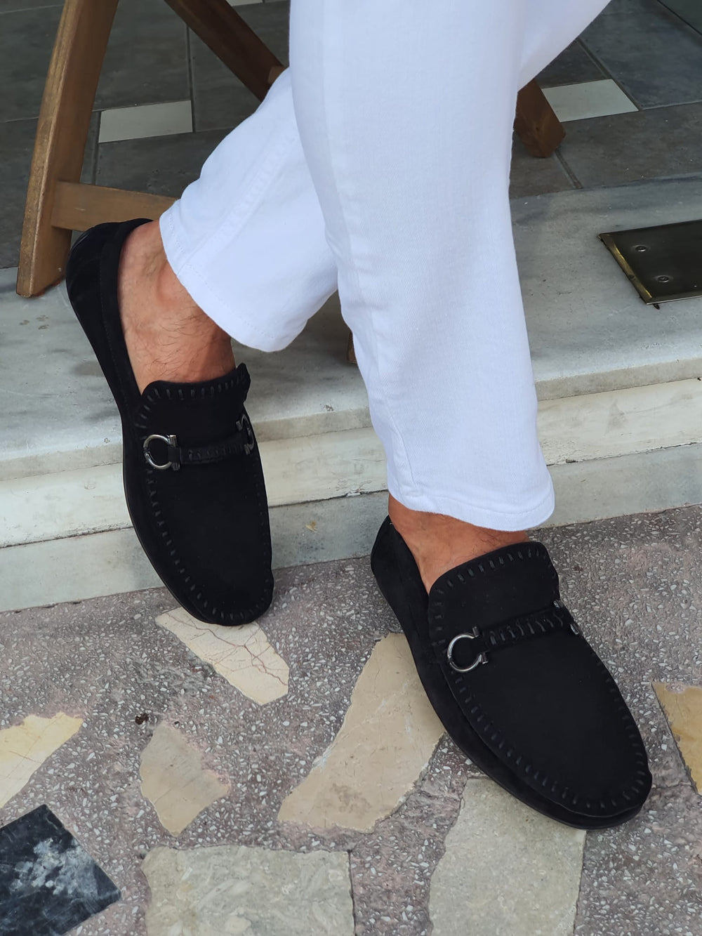 Chase MenStyleWith Special Edition Suede Black Leather Shoes - MENSTYLEWITH