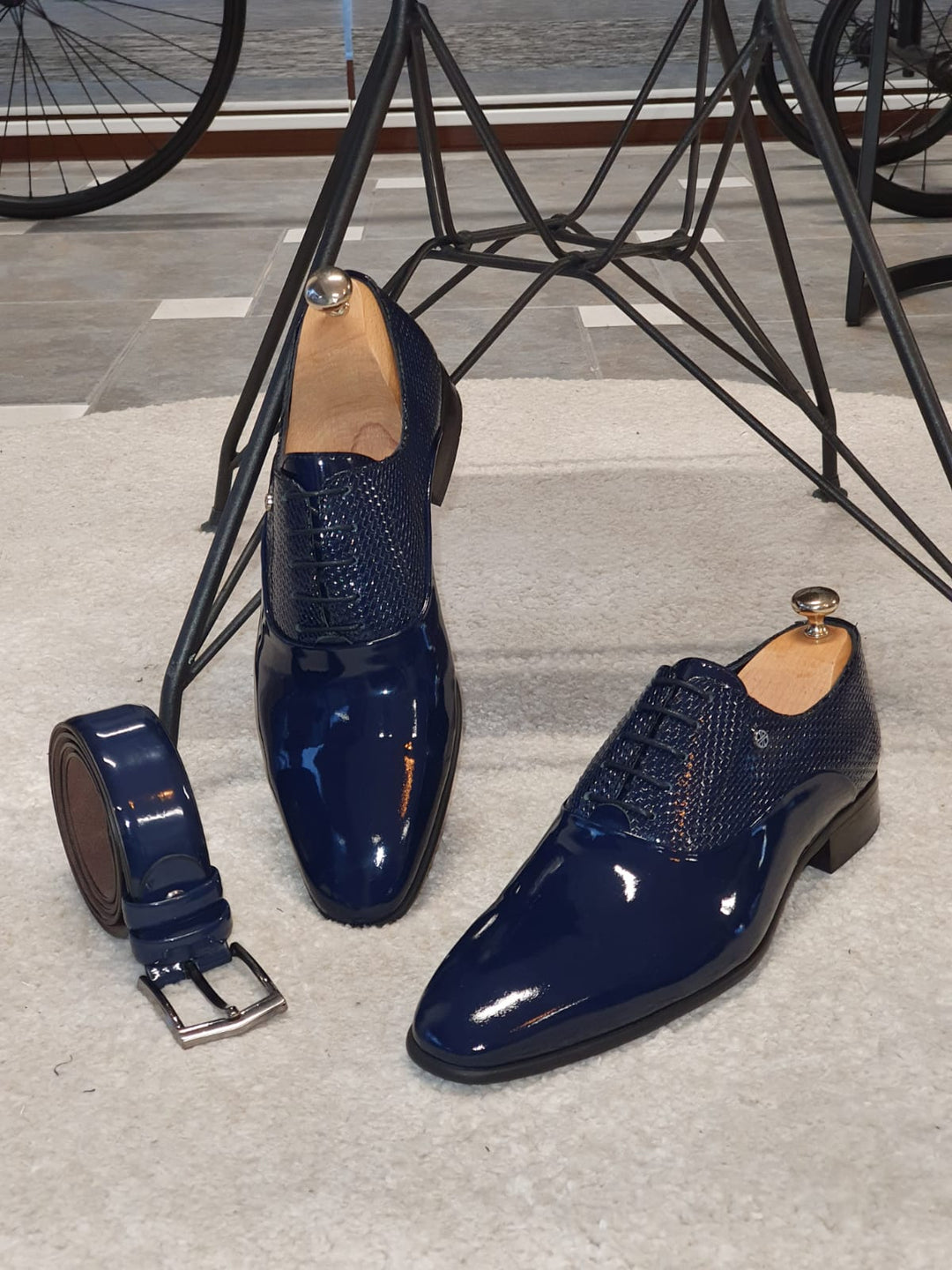 Ralph MenStyleWith Special Edition Neolite Navy Blue Leather Shoes - MenStyleWith