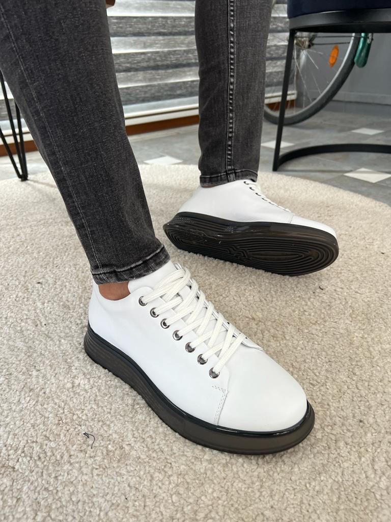 Morrison Special Sole White Lace Up Sneakers - MenStyleWith