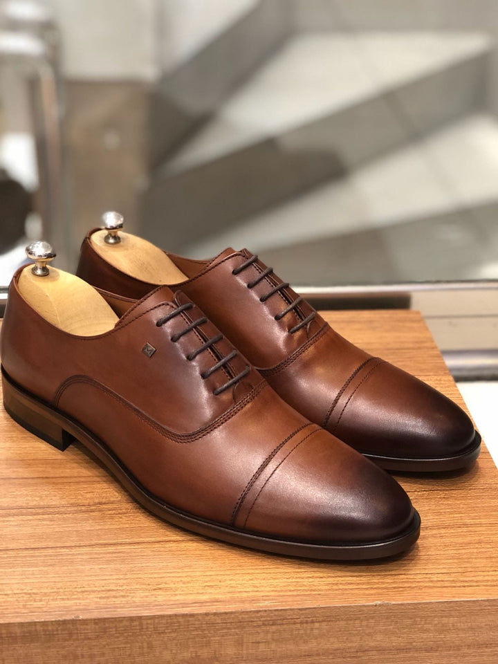 Ferrar Camel Leather Shoes - MenStyleWith