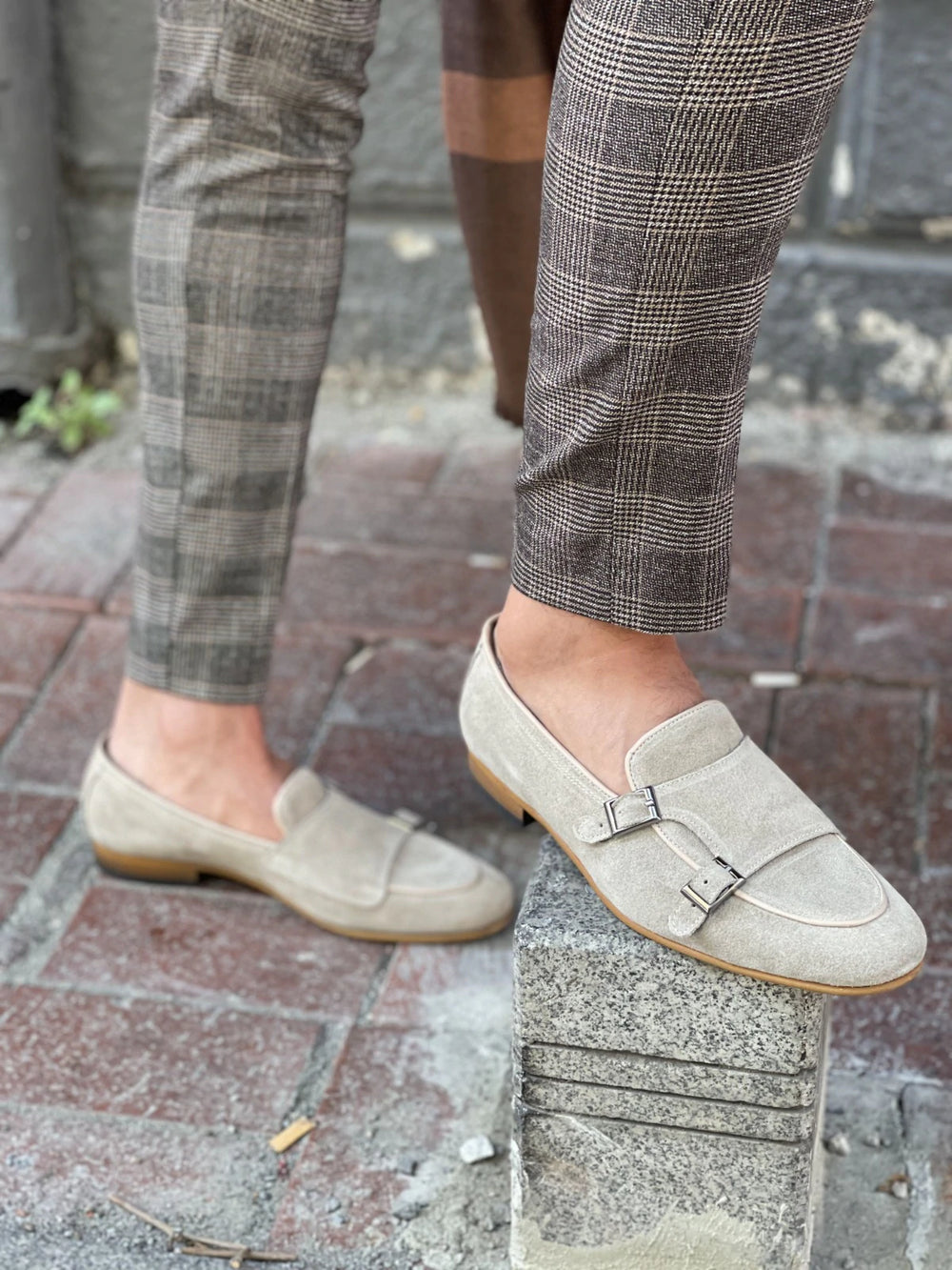 Morris Suede Beige Leather Loafer - MENSTYLEWITH