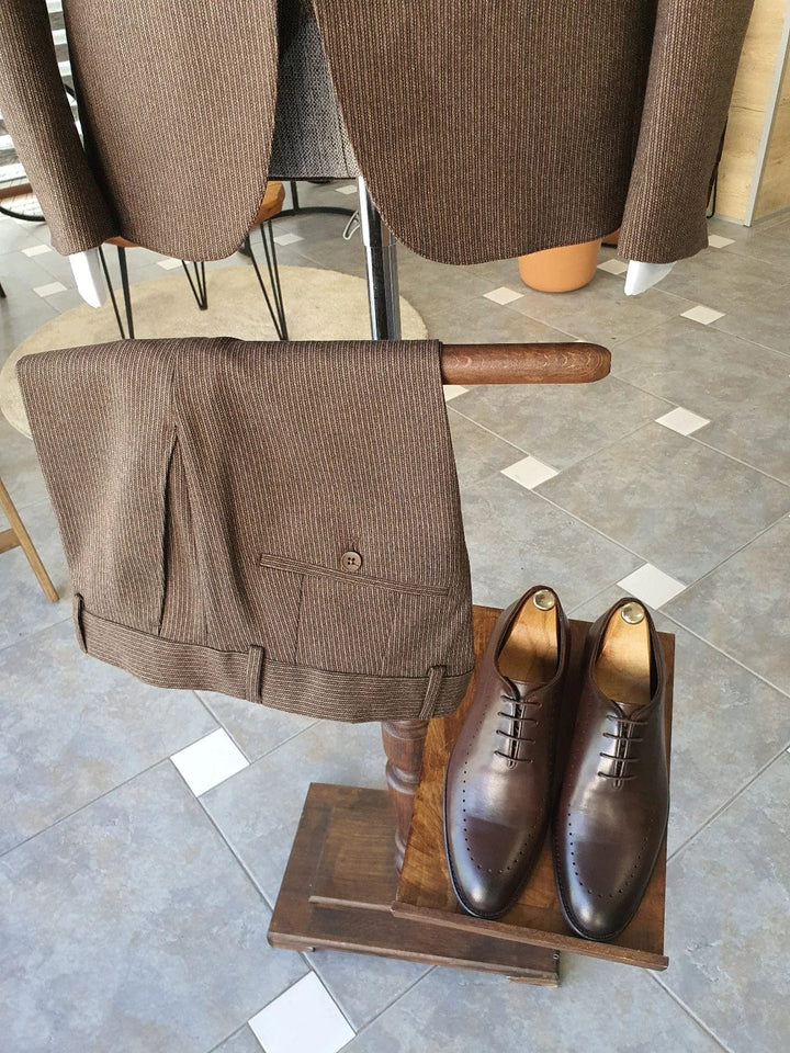 Moris Special Edition Brown Leather Shoes - MenStyleWith