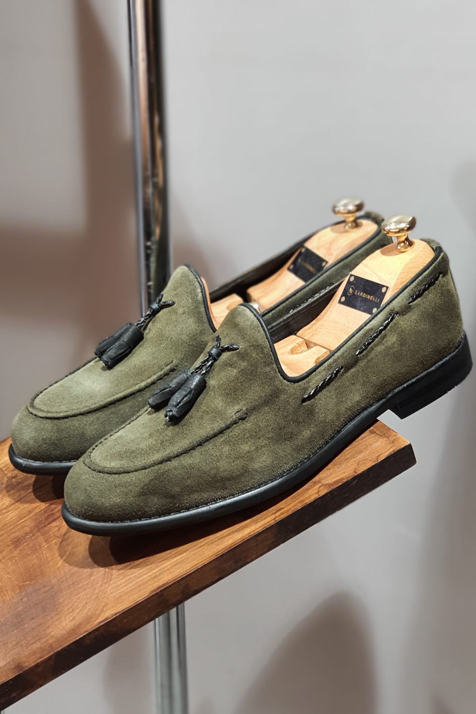Perry MenStyleWith Green Suede Leather Loafer - MENSTYLEWITH