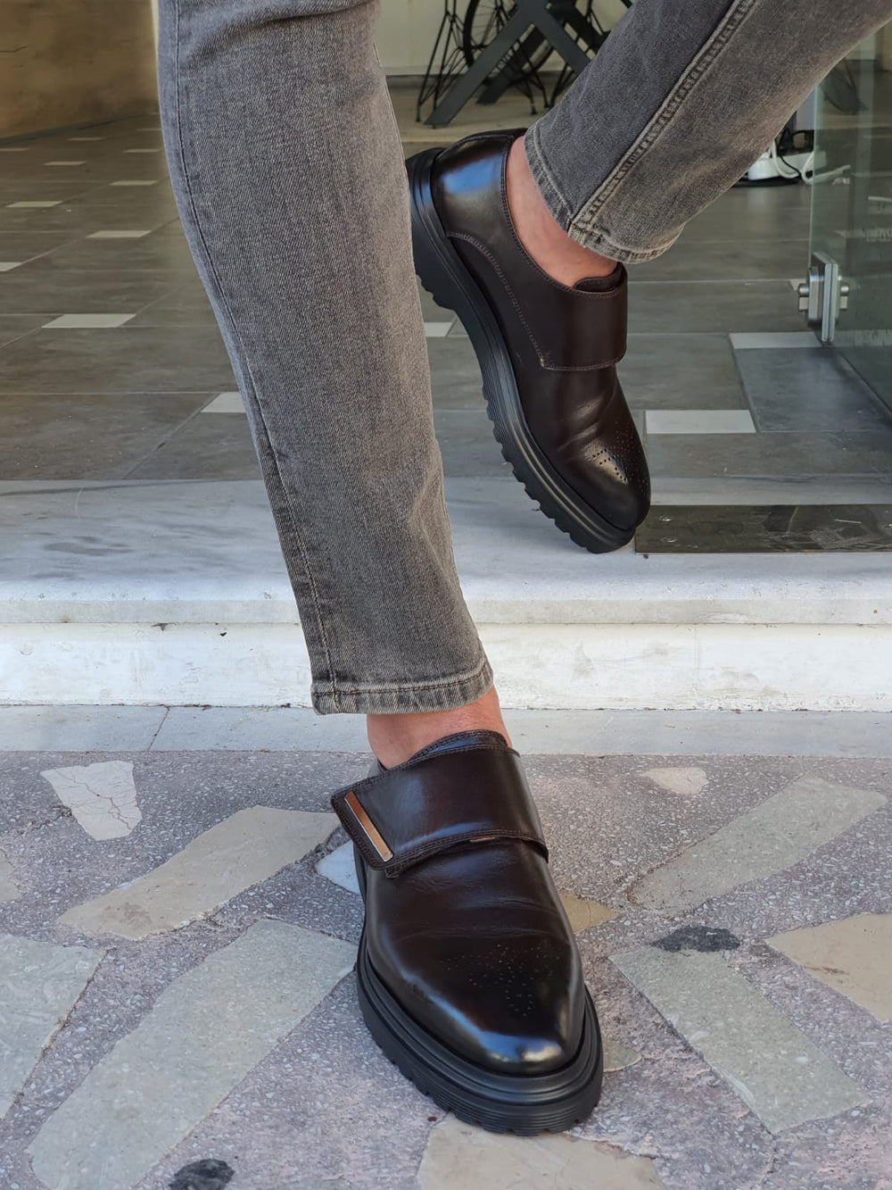 Jason MenStyleWith Eva Sole Brown Shoes - MENSTYLEWITH
