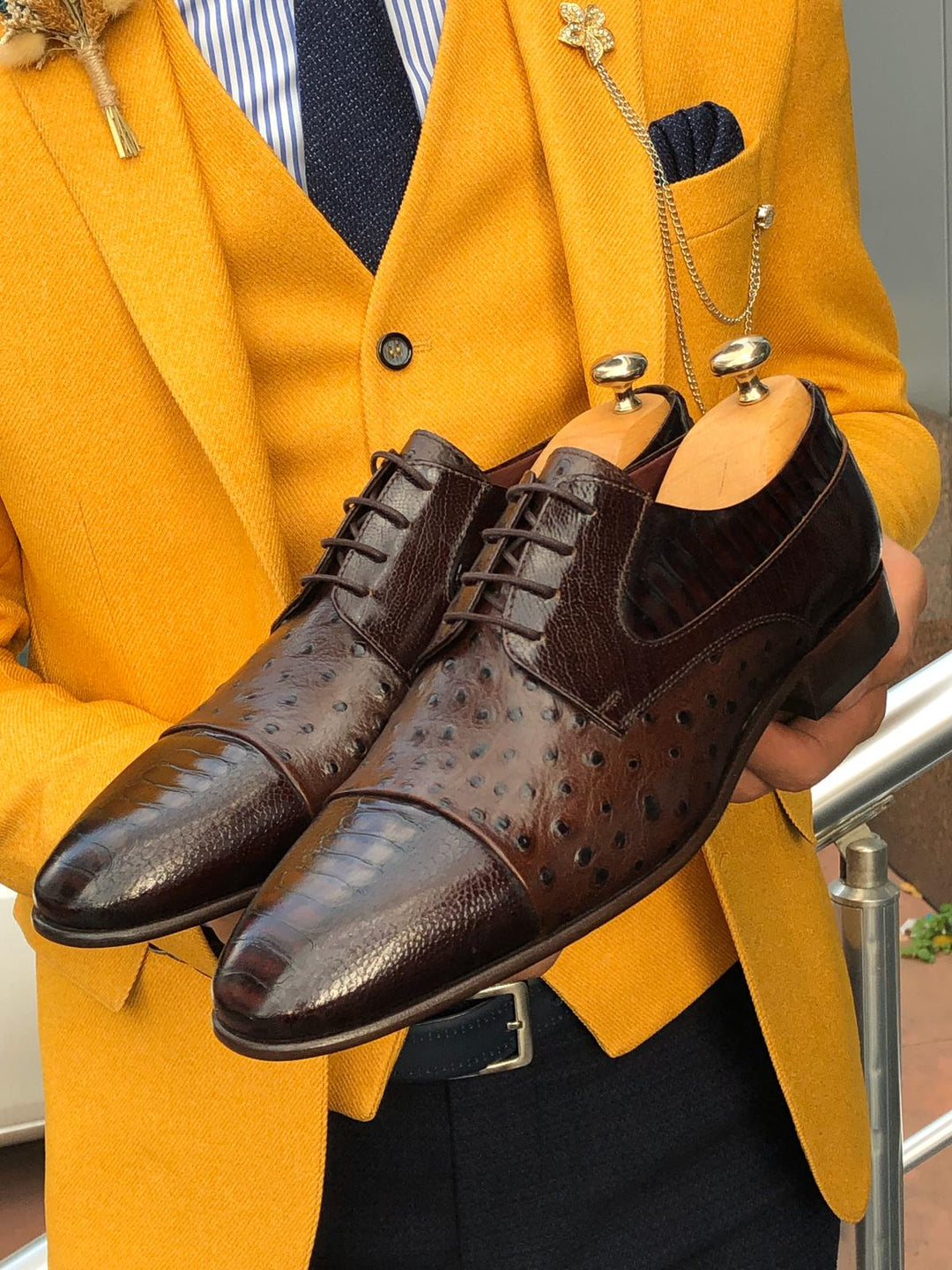 Special Edition Classic Brown Leather MenStyleWith Shoes - MENSTYLEWITH