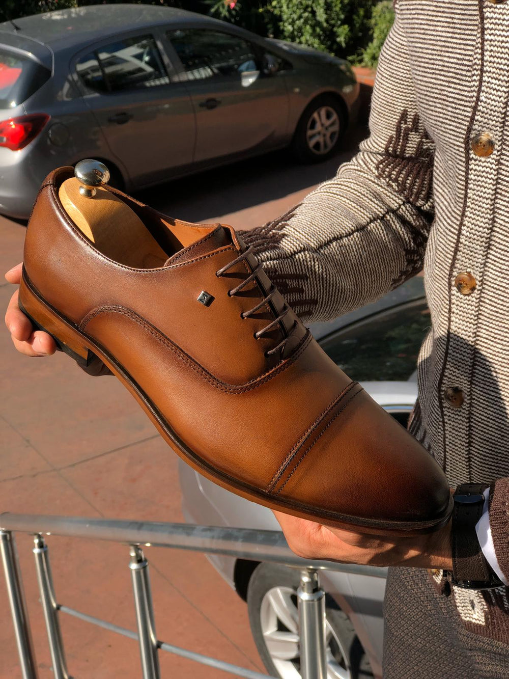 Marc Classic Tan Leather Shoes - MENSTYLEWITH