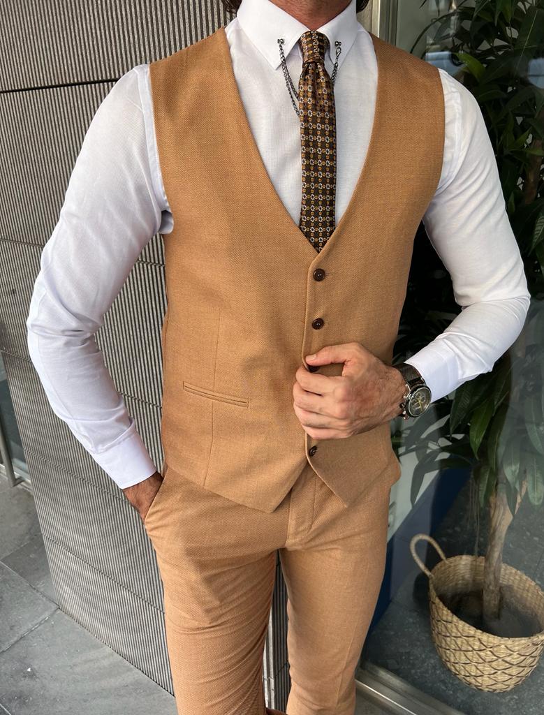 Single Collar Vest Suit