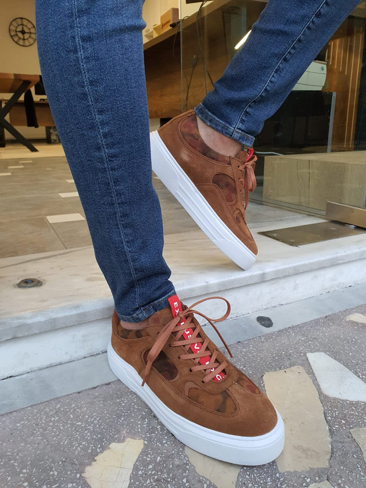 Blake Special Edition Suede Brown Sneakers - MENSTYLEWITH