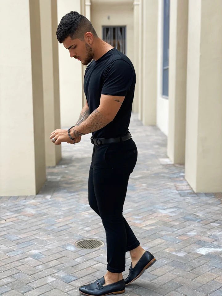 Black Fabric Pants