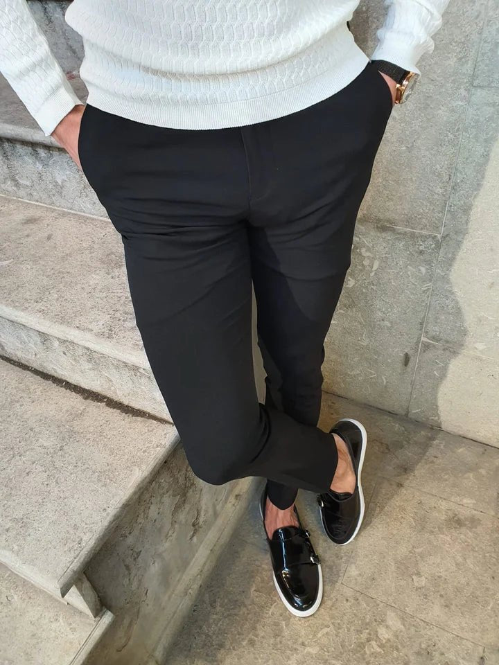 Black Fabric Pants