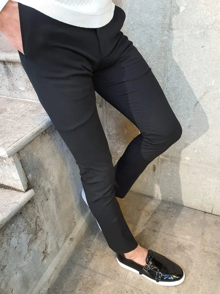 Black Fabric Pants