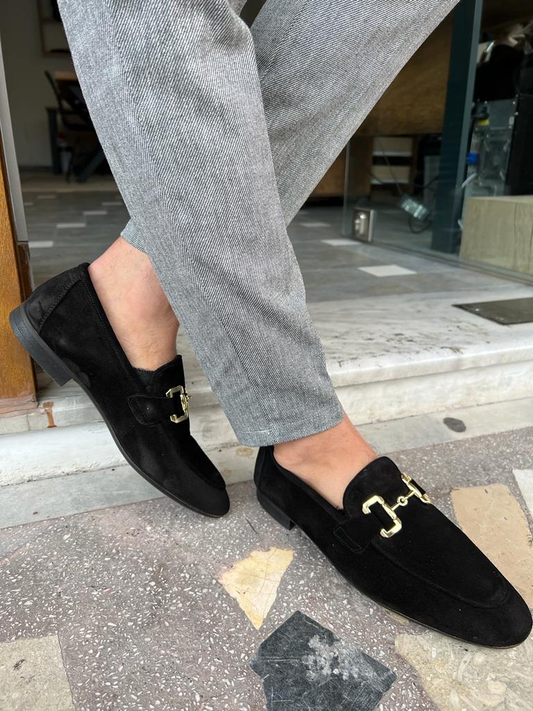 Morrison Special Designed Genuine Suede Black Leather Loafer – MenStyleWith