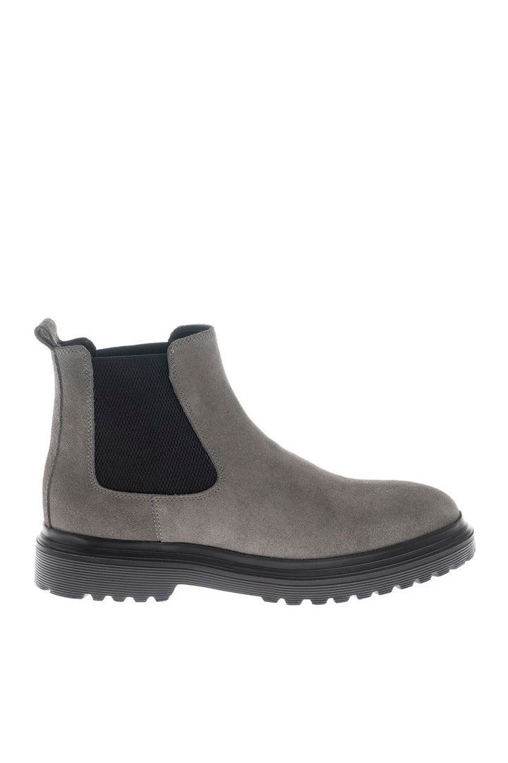 Grey Chelsea Suede Boots  - MENSTYLEWITH