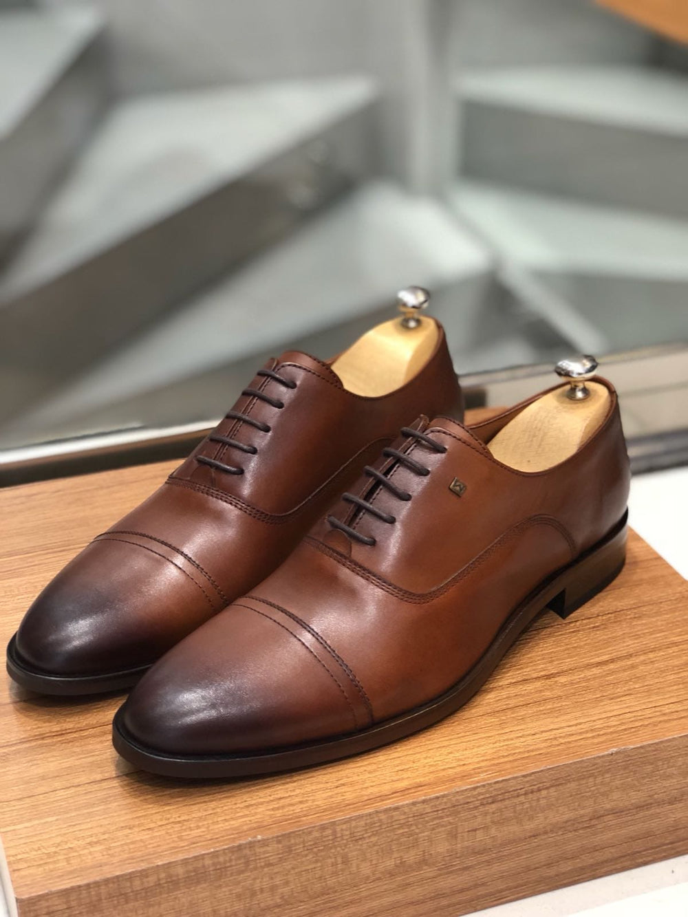 Ferrar Camel Leather Shoes - MenStyleWith