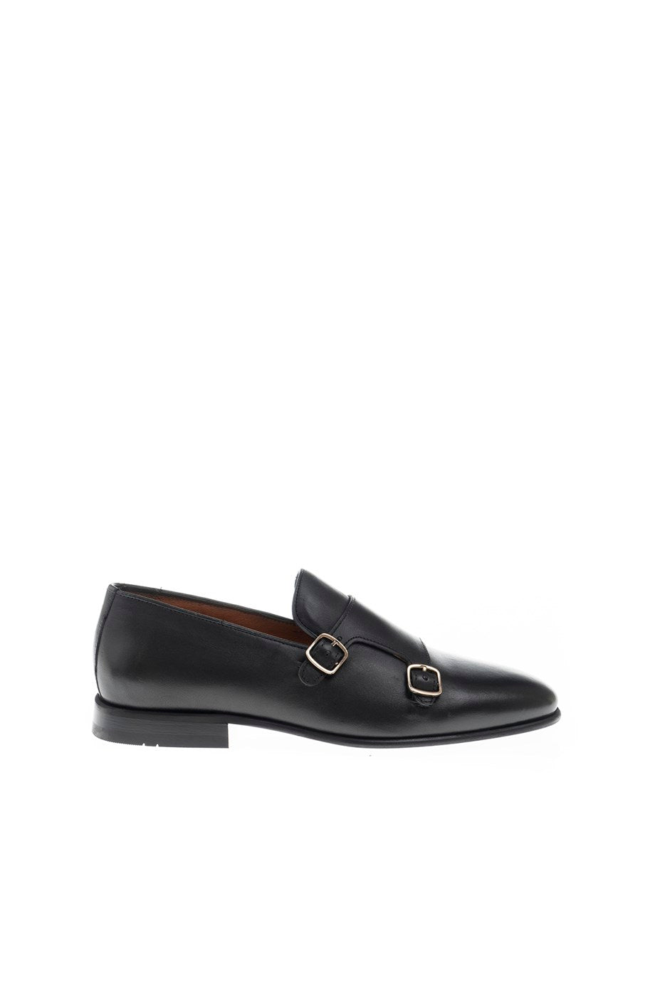 Genuine Leather Double Buckle Loafer - MENSTYLEWITH