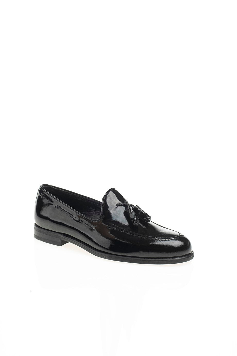 Inner Outer Genuine Patent Leather Shoes - MENSTYLEWITH