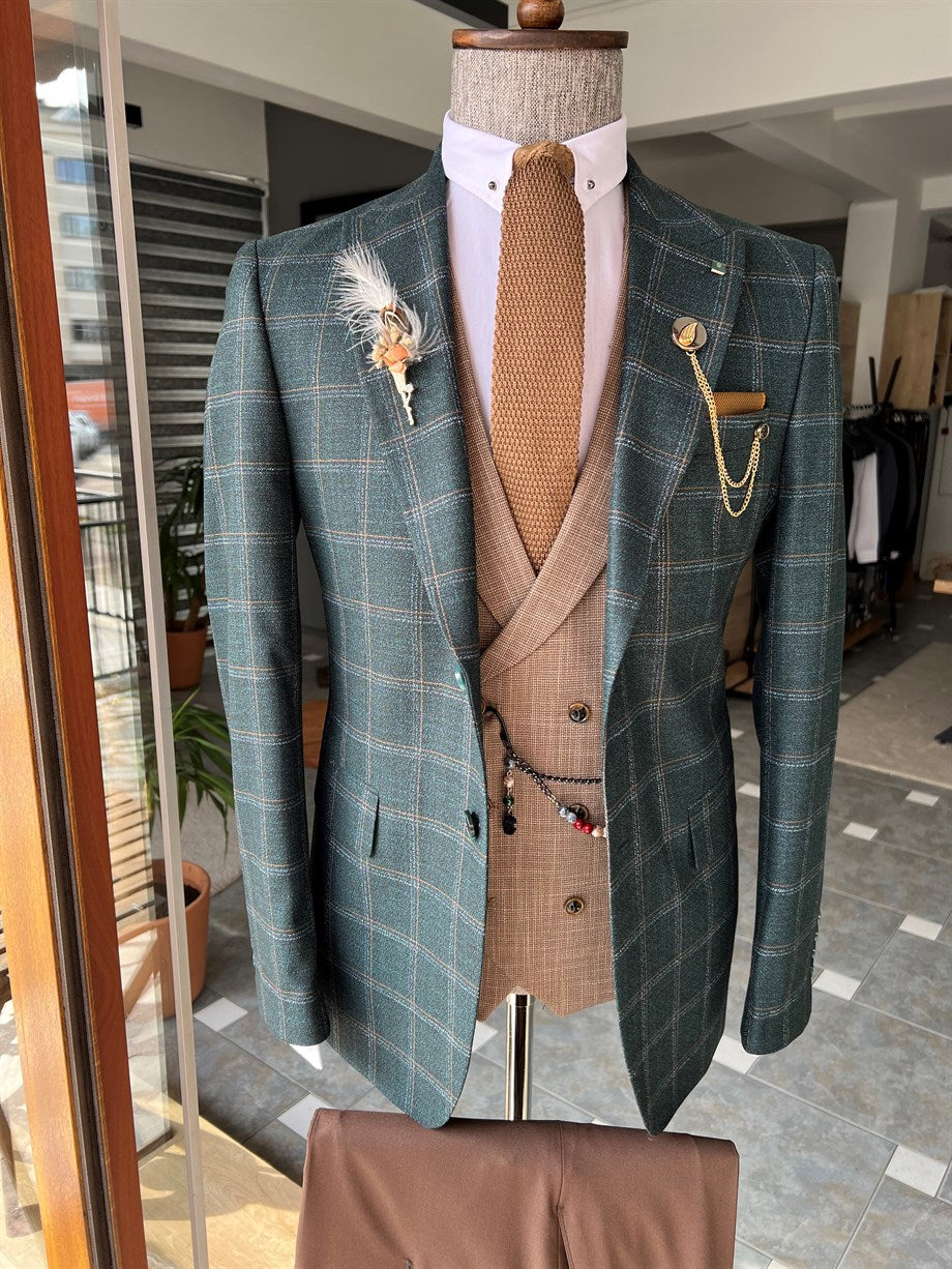 Kırganlıç Collar Double Slit Suit - MenStyleWith