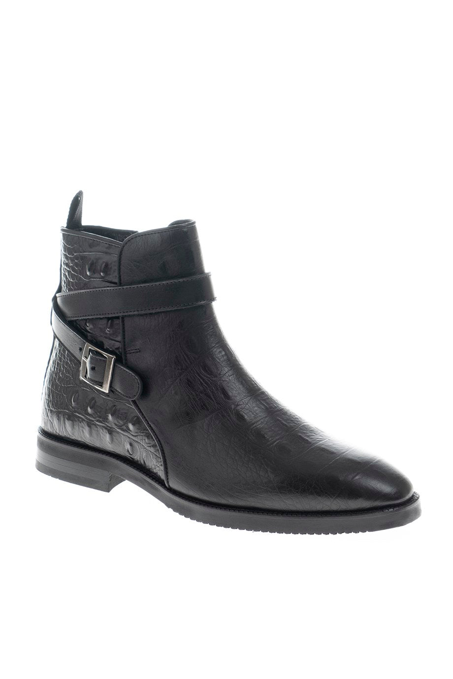 Special Design Crocodile Detail Genuine Leather Boots - MENSTYLEWITH