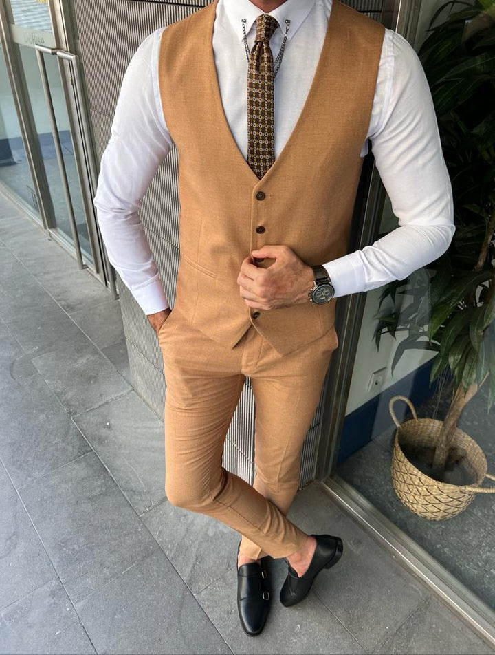 Single Collar Vest Suit