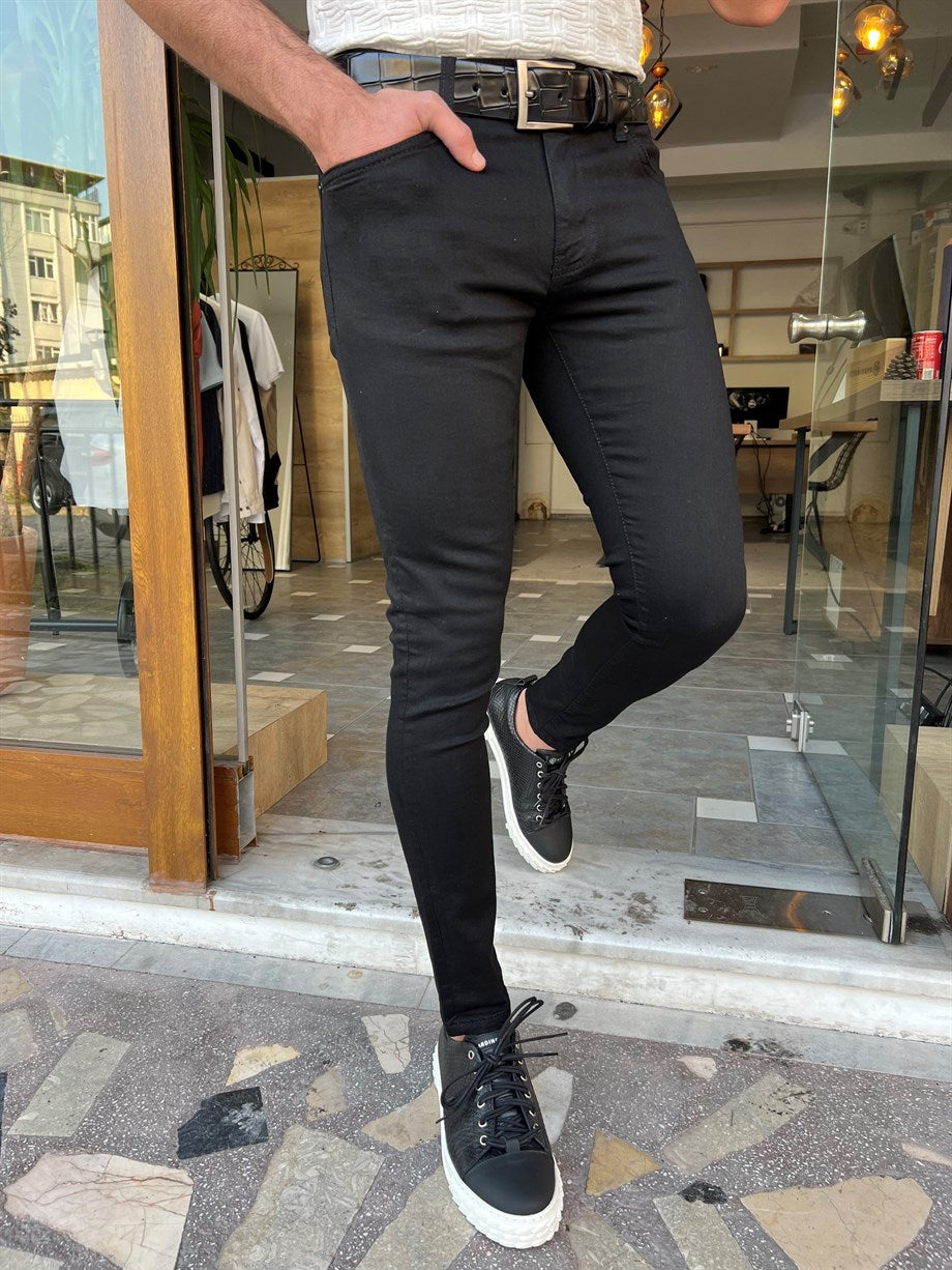 Slim Fit Side Pocket Jeans - MENSTYLEWITH