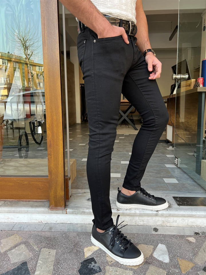 Slim Fit Side Pocket Jeans - MENSTYLEWITH
