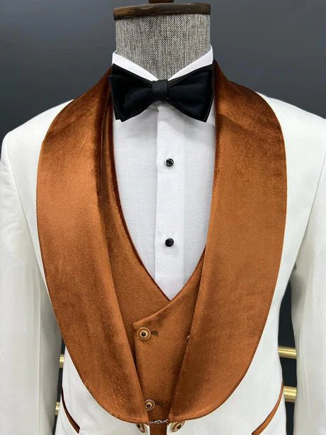 Special Velvet And Double Button Design Tuxedo